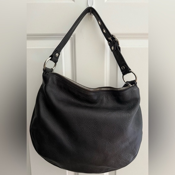 COACH Ali Black Leather Colette Hobo Shoulder Bag | Like‑New Pre‑Loved - Picture 3 of 5
